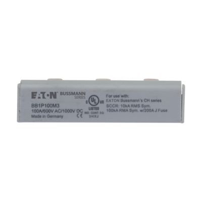 Eaton Bussmann BB1P100M3 100A 1000V DC / 600V AC Single-Phase Comb Busbar