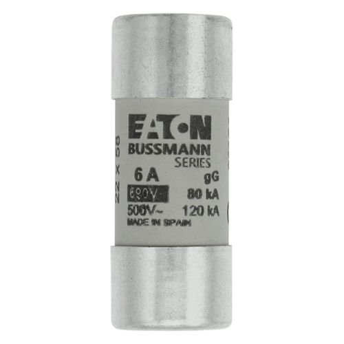 Eaton Bussmann C22G6 6A 690V AC класс цилиндрический предохранитель IEC gG 22x58mm