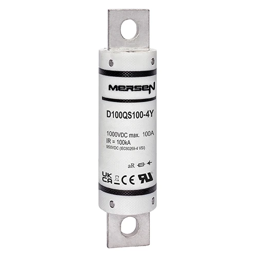 Mersen D100QS100-4Y 100A DC aR High-Speed Fuse