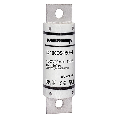 Mersen D100QS150-4 150A DC aR High-Speed Fuse