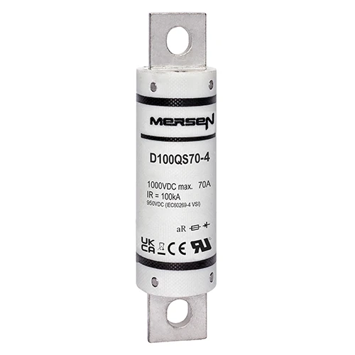 Mersen D100QS70-4 70A DC aR High-Speed Fuse