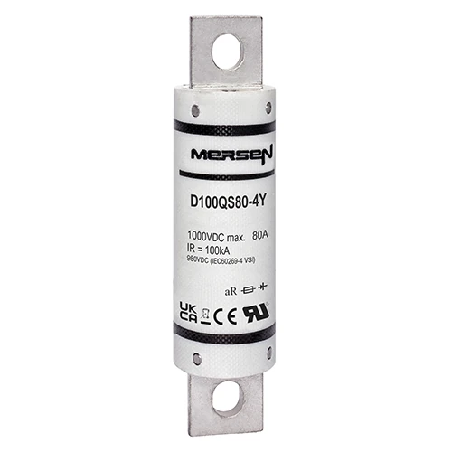 Mersen D100QS80-4Y 80A DC aR High-Speed Fuse