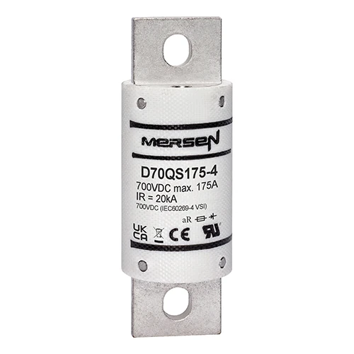 Mersen D70QS175-4 175A DC aR High-Speed Fuse