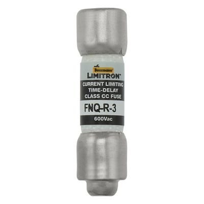 Eaton Bussmann FNQ-R-3 3A 600V AC / 32V DC (self-certified) Class CC Fuse