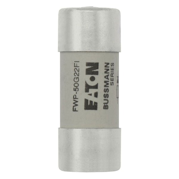 Eaton Bussmann FWP-50G22FI 50A 690V AC / 500V DC Class gR 22x58mm gR High-Speed Ferrule Fuse with Striker