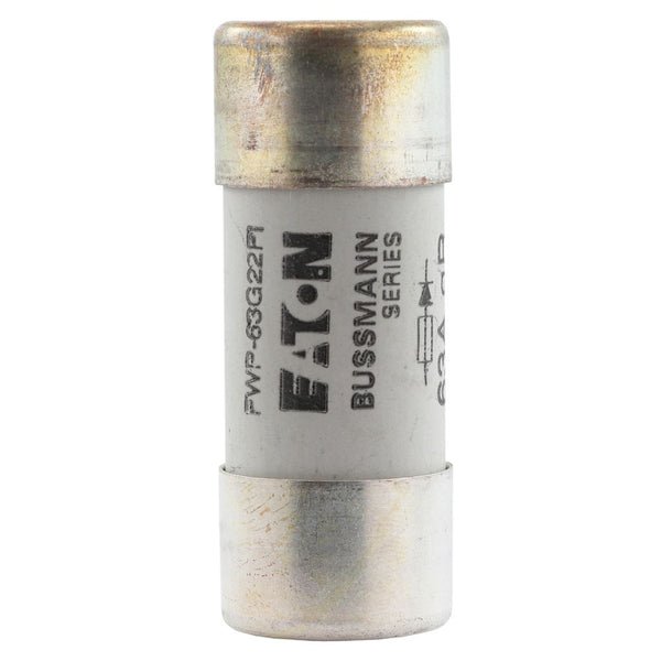 Eaton Bussmann FWP-63G22FI 63A 690V AC / 500V DC Class gR 22x58mm gR High-Speed Ferrule Fuse with Striker