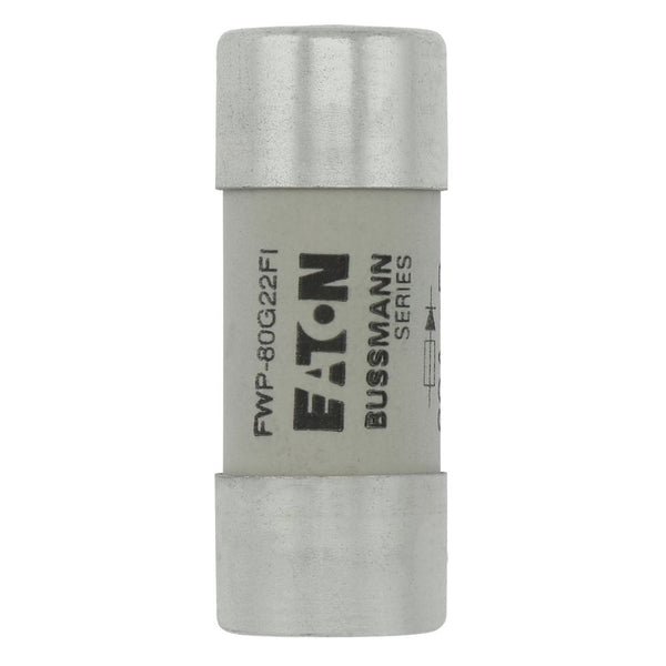 Eaton Bussmann FWP-80G22FI 80A 690V AC / 500V DC Class gR 22x58mm gR High-Speed Ferrule Fuse with Striker