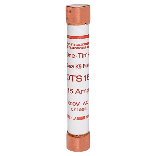 Mersen OTS15 15A 600VAC/300VDC Class K5 Fast-Acting Fuse