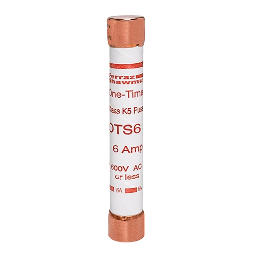 Mersen OTS6 6A 600VAC/300VDC Class K5 Fast-Acting Fuse