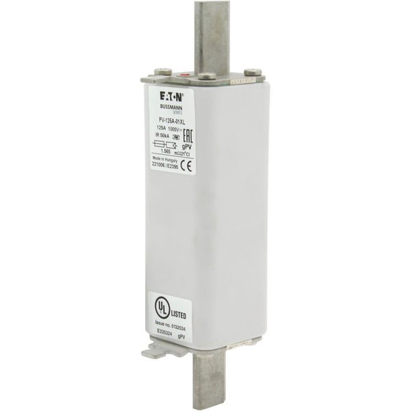 Eaton Bussmann PV-125A-01XL 125A 1000V DC Class gPV XL Photovoltaic Fuse