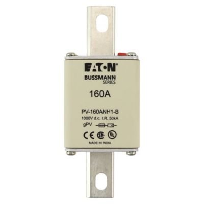 Eaton Bussmann PV-160ANH1-B 160A 1000V DC Class gPV NH Photovoltaic Fuse