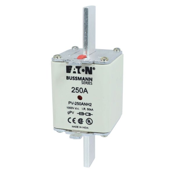 Eaton Bussmann PV-250ANH2 250A 1000V DC Class gPV NH Photovoltaic Fuse