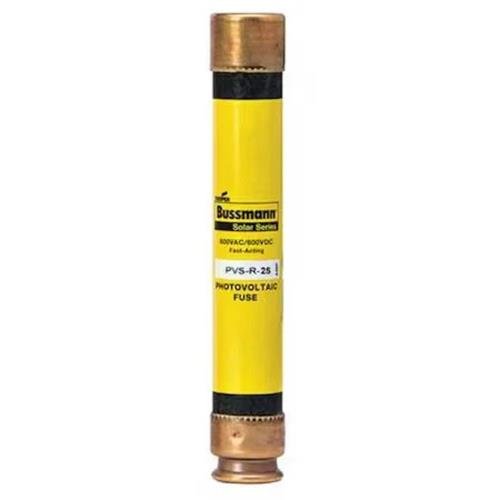 Bussmann PVS-R-25 25A 600V AC / 600V DC PVS-R Class RK5 photovoltaic fuse