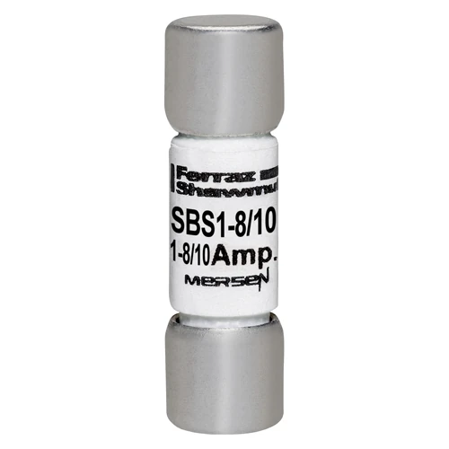 Mersen SBS1-8/10 1.8A 600VAC fast-acting midget fuse