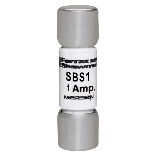 Mersen SBS1 1A 600VAC fast-acting midget fuse