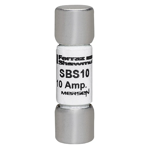 Mersen SBS10 10A 600VAC fast-acting midget fuse