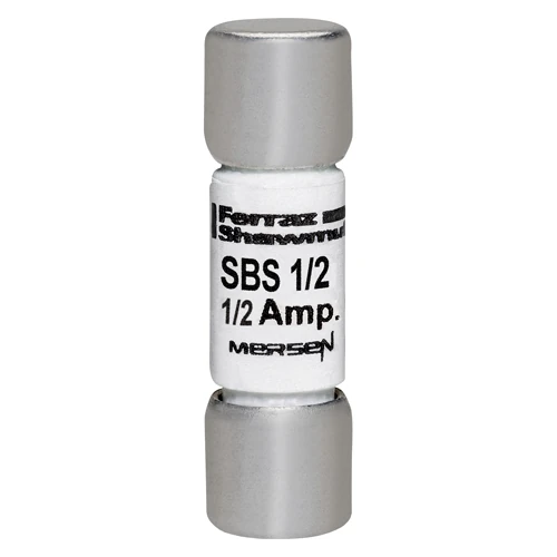 Mersen SBS1/2 0.5A 600VAC fast-acting midget fuse