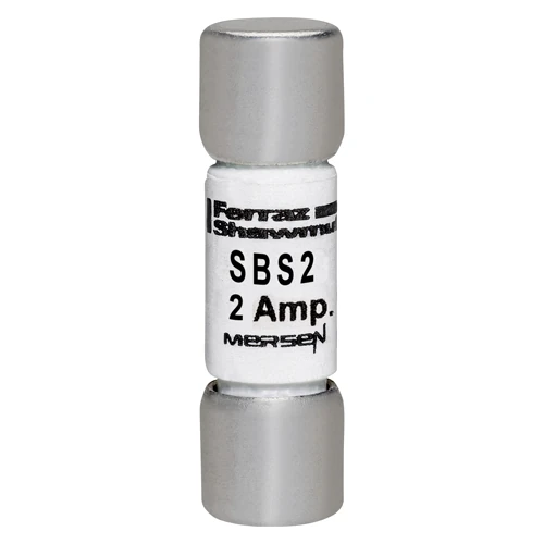 Mersen SBS2 2A 600VAC fast-acting midget fuse