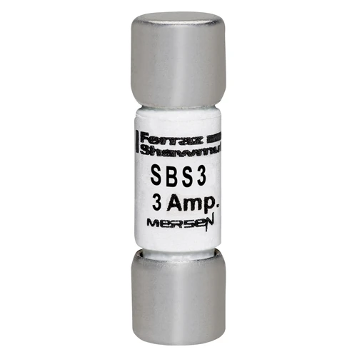Mersen SBS3 3A 600VAC fast-acting midget fuse