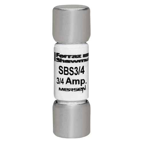 Mersen SBS3/4 0.75A 600VAC fast-acting midget fuse