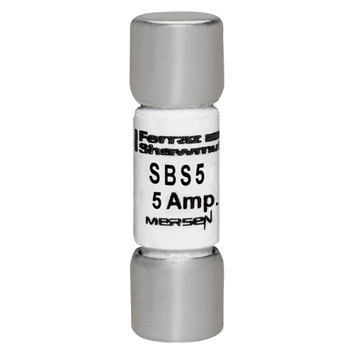 Mersen SBS5 5A 600VAC fast-acting midget fuse