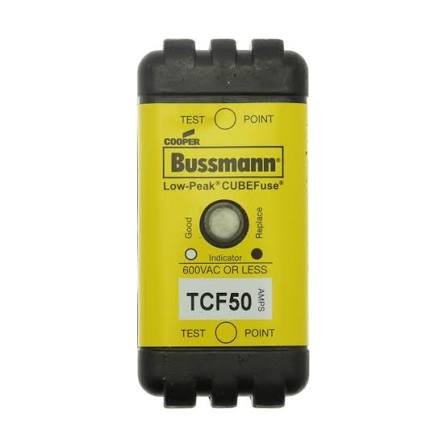 Eaton Bussmann TCF50 50A 600VAC/300VDC Class CF Indicating CUBEFuse