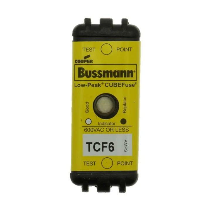 Eaton Bussmann TCF6 6A 600VAC/300VDC Class CF Indicating CUBEFuse