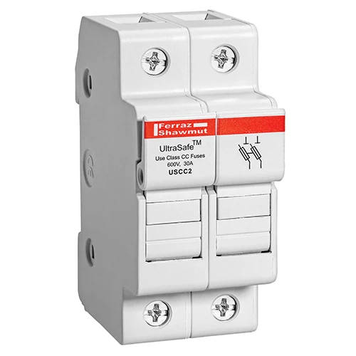Mersen USCC2 30A 600VAC / 600VDC 30A 2-pole Class CC fuse holder