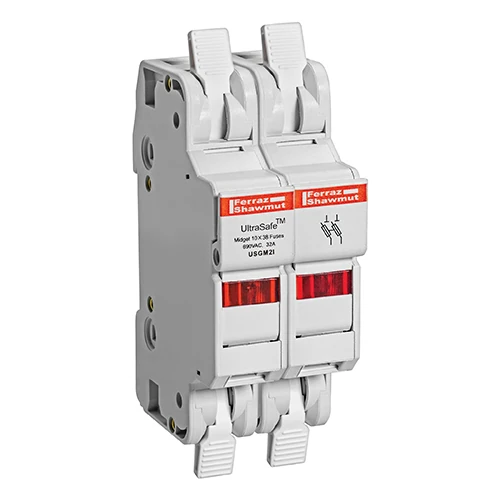 Mersen USGM2I 30A 600VAC / 600VDC 30A 2-pole midget fuse holder