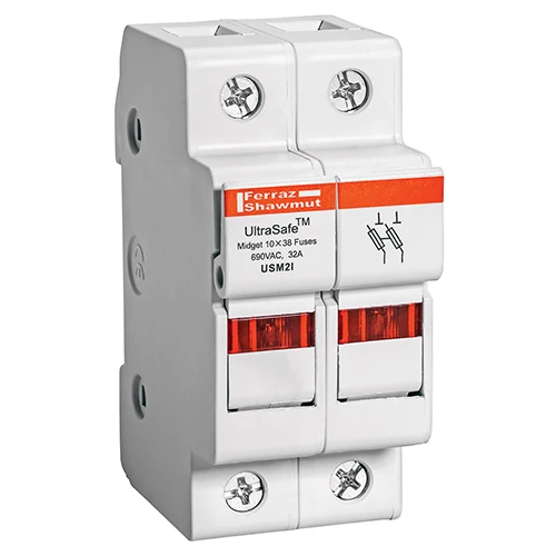 Mersen USM2I 30A 600VAC / 600VDC 30A 2-pole midget fuse holder