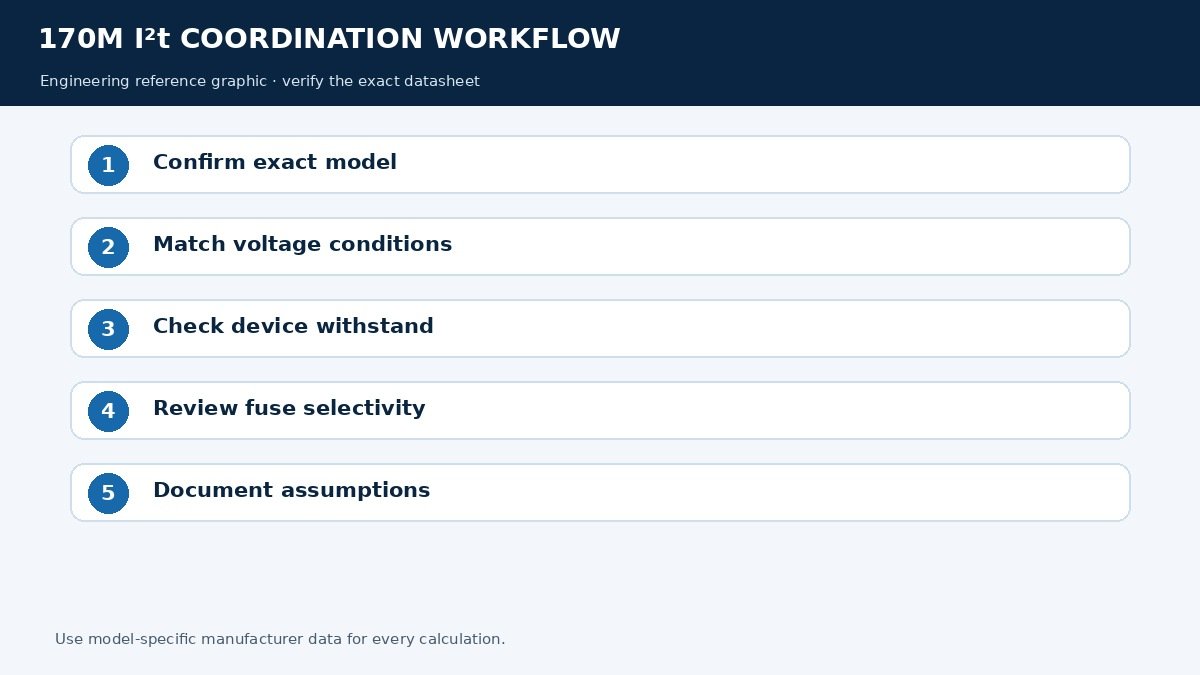 I²t Coordination for Eaton Bussmann 170M Semiconductor Fuses: A Practical Engineering Guide — technical reference graphic