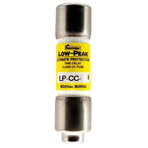 Real catalog photograph of the Bussmann LP-CC fuse